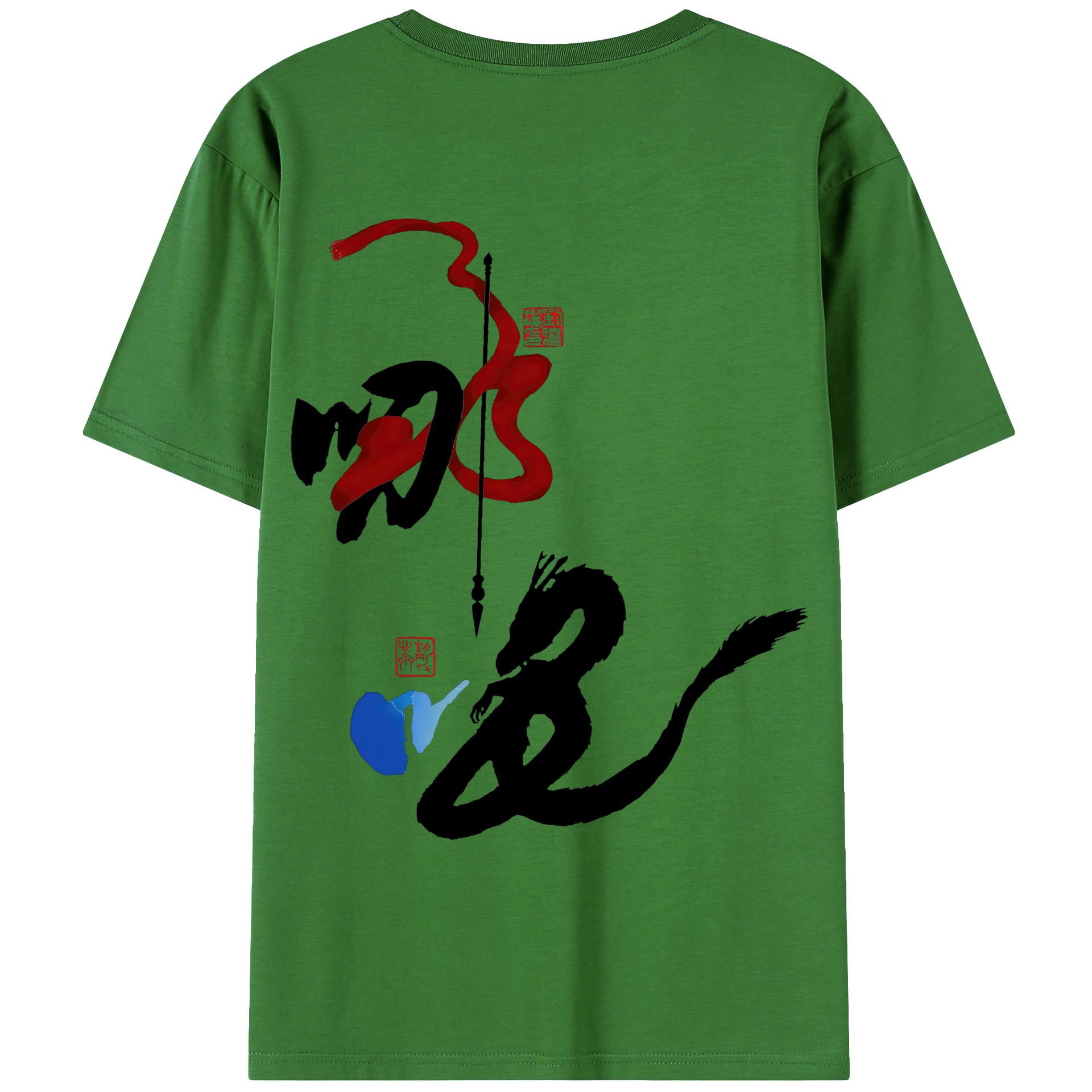 （画像用） Ne Zha 2 ナタ 魔童の大暴れ レディース半袖Tシャツ(バックプリント)